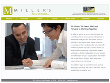 Tablet Screenshot of millersinc.com